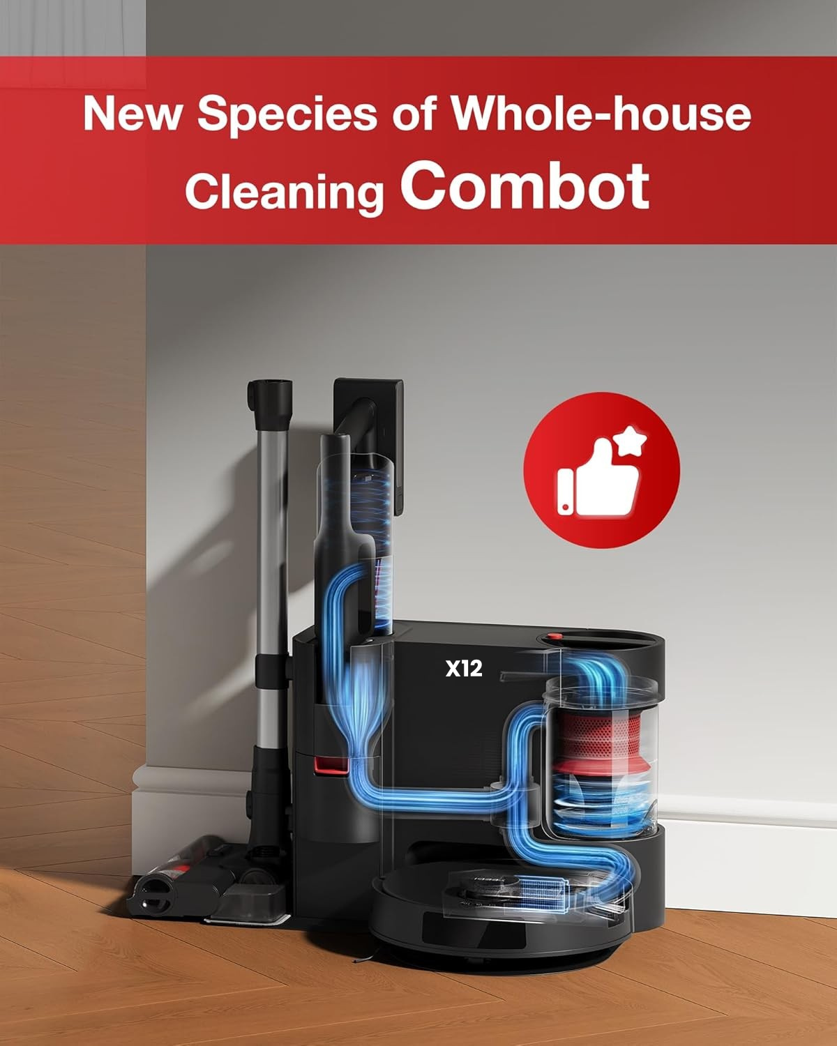 AutoClean X12 – The Ultimate 2-in-1 Smart Vacuum & Mop! 🚀