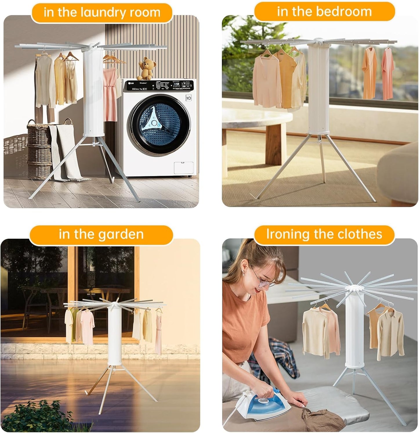 DryEase 360° Rotating Clothes Airer